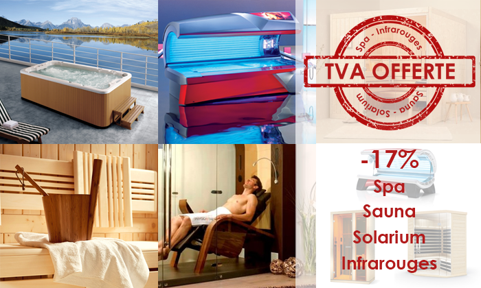 Promotion SPA Sauna Solarium Infrarouges Luxembourg