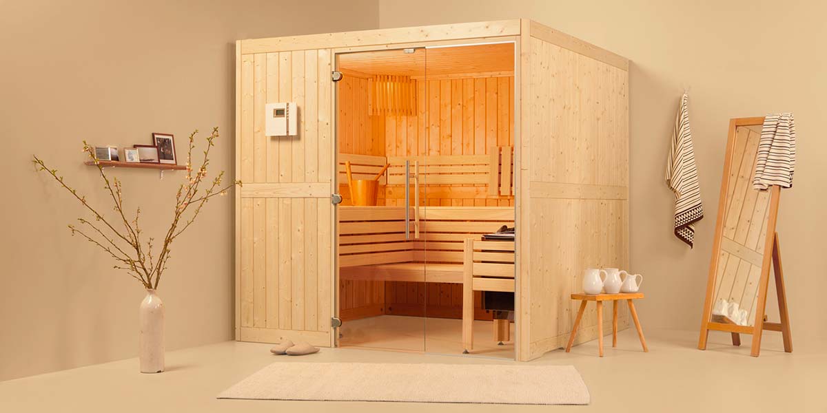 Sauna Massivholz Komfort Viliv